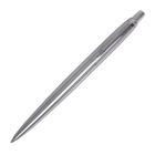 Ручка шариковая Parker Jotter Core Stainless Steel CT M, корпус из нержавеющей стали, серебристый матовый, синие чернила - Фото 3