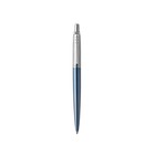 Ручка шариковая Parker Jotter Core Waterloo Blue CT M, корпус из нержавеющей стали, голубой глянцевый/ хром, синие чернила - фото 8879092
