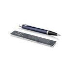 Ручка шариковая Parker IM Core Matte Blue CT M, корпус из латуни синий матовый/ хром, синие чернила - Фото 5