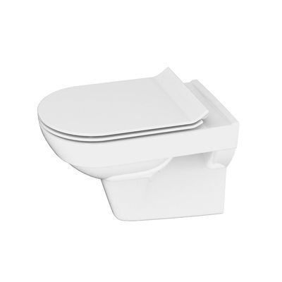 Унитаз подвесной Cersanit CITY NEW CLEAN ON с крышкой slim, lift, e-off, белый