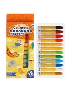 Пастель масляная Calligrata, 12 цветов, в картонной коробке с европодвесом - Фото 2