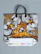 Пакет подарочный новогодний «Серебро», полиэтиленовый с пластиковой ручкой, 38×35 см - Фото 4