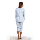 Пижама женская (джемпер, бриджи) ПК99 цвет МИКС, размер 48 - Фото 3