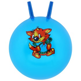 Мяч-прыгун с рожками, d=45 см, 350 г, цвета МИКС