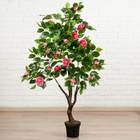 Куст искусственный «Роза кустовая», с горшком, h=120 см, МИКС - Фото 5