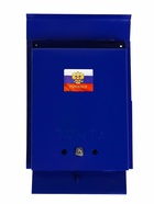 Ящик почтовый с замком, вертикальный, «Почта», синий - Фото 15