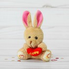 Подвеска «Зайка с сердечком», цвета МИКС - Фото 1