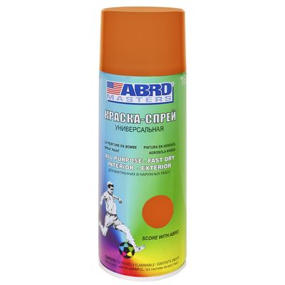 Краска-спрей ABRO MASTERS, 400 мл, оранжевая SP-065-AM