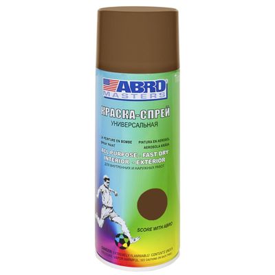 Краска-спрей ABRO MASTERS, 400 мл, коричневая SP-067-AM