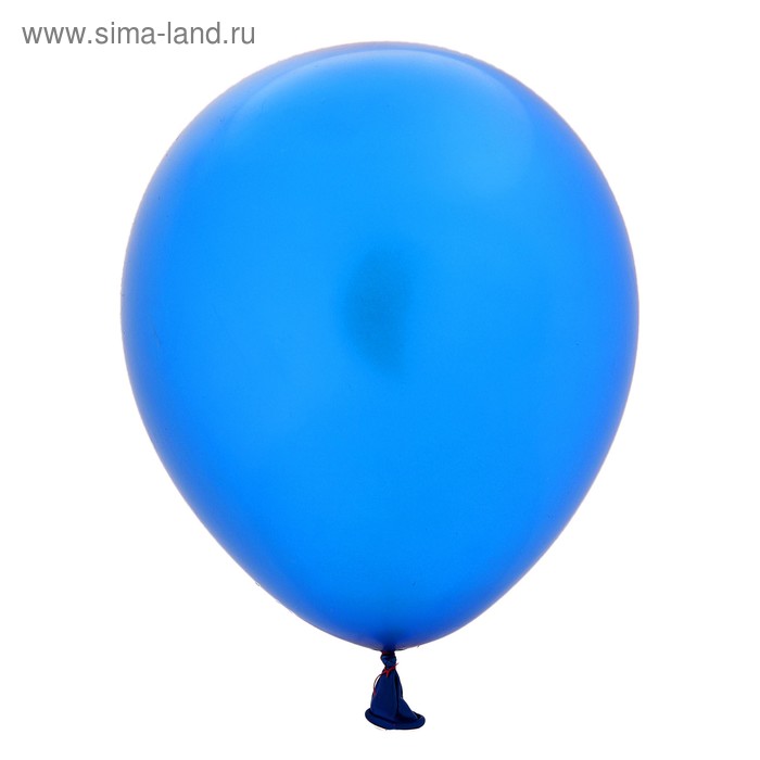 Голубому воздушному шару. Шар латексный линколун 12" «хром», металл, набор 100 шт, цвет синий. Синий воздушный шар. Голубой шар. Синий шарик.