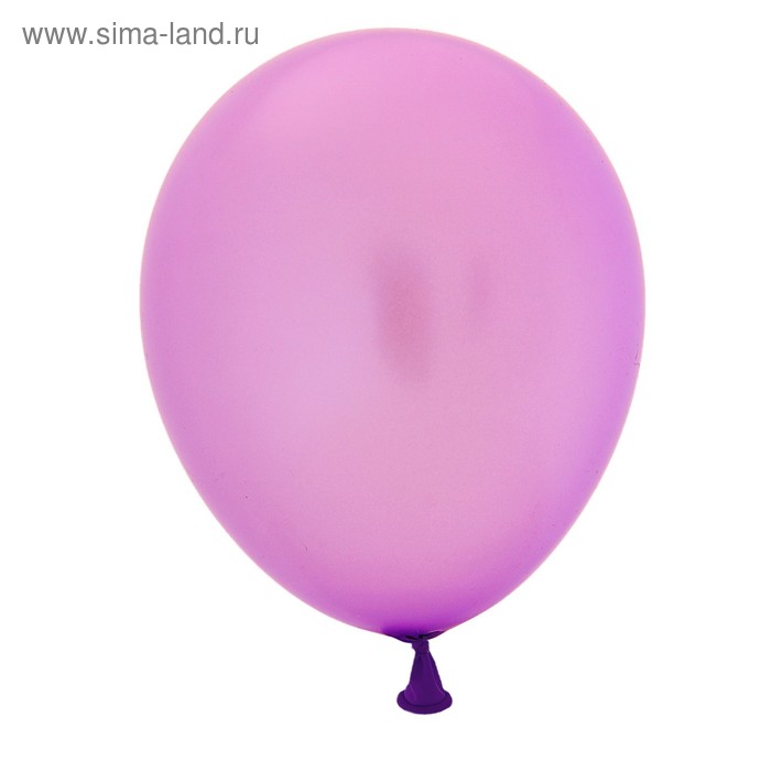 Шар латексный Фиолетовый Металл 100 шт. 5" - Фото 1