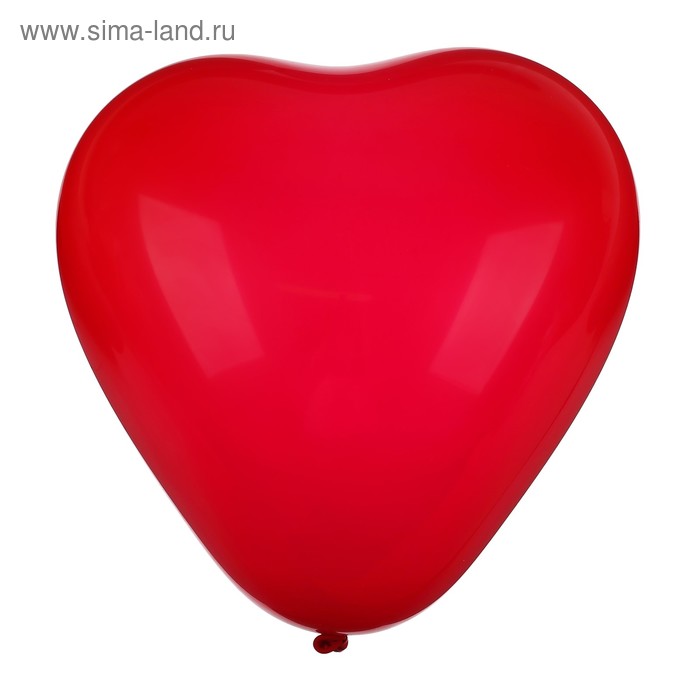 Шар латексный 12" "Сердце", набор 25 шт., цвет красный - Фото 1