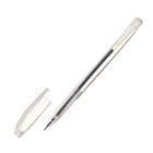Ручка гелевая, 0.5 мм, чёрный, тонированный корпус - фото 288286145