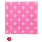 салфетки розовые в горох ( набор 20 шт. ) 33×33 - Фото 2