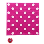 Салфетки фуксия в горох (набор 20 шт) - Фото 2