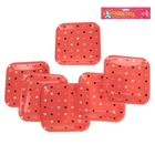 Набор бумажных тарелок "Цветные сердечки" красный цвет, (6 шт), 23 см - Фото 2