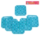 Набор бумажных тарелок "цветные сердечки" голубой цвет, (6 шт), 23 см - Фото 2