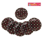 Набор бумажных тарелок "Цветные сердечки" черный цвет, (6 шт), 18 см - Фото 2