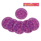 Набор бумажных тарелок "Горох" фиолетовый цвет, (6 шт), 23 см - Фото 2