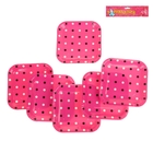 Набор бумажных тарелок "Цветной горох" розовый цвет, (6 шт), 18 см - Фото 2