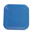 Набор бумажных тарелок, синий цвет, (6 шт), 18 см - Фото 1