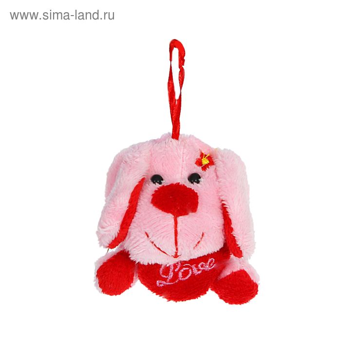 Мягкая игрушка-присоска "Собачка с сердцем", цвета МИКС - Фото 1