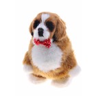 Мягкая интерактивная игрушка-повторюшка "Собака с бабочкой", ходит, цвет бело-коричневый - Фото 1