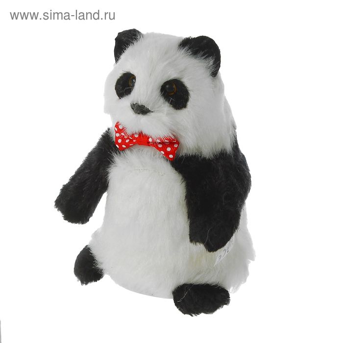 Мягкая интерактивная игрушка-повторюшка "Панда", ходит, цвет черно-белый