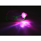 карнавал очки свет сердце в горошек цвет микс - Фото 3