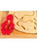 Форма для печенья новогодняя «Дед Мороз», вырубка, штамп, пластик, 10.2×6×1.4 см, красная - Фото 6