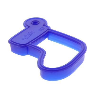 Форма для печенья новогодняя «Рождественский носок», вырубка, штамп, пластик, 9×8 см, синяя