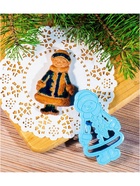 Форма для печенья новогодняя «Снегурочка», вырубка, штамп, 10×5.9×1.4 см, пластик, голубая - Фото 6