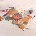 Набор салфеток сервировочных на стол Доляна «Живопись. Цветы», 6 шт, 43×28 см - Фото 3