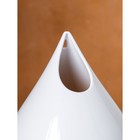 Ваза керамическая "Капля", настольная, белая, 21 см - Фото 5