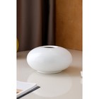 Ваза керамическая "Пайетка", настольная, белая, 10 см - Фото 2