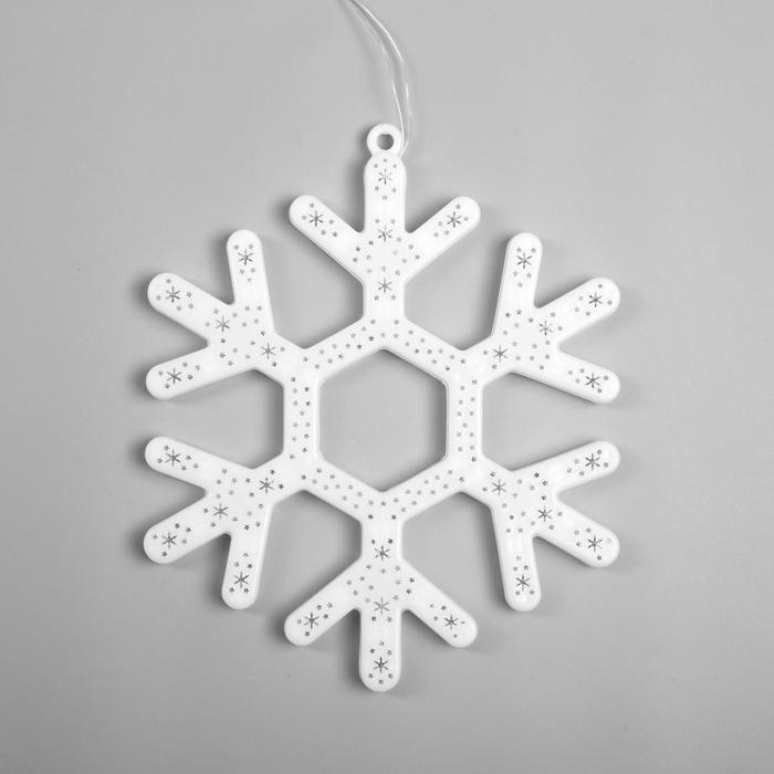Светодиодная фигура «Снежинка» 30 см, пластик, 220 В, свечение мульти (RG/RB) - фото 1908330534