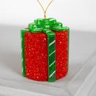 Игрушка световая "Подарок" (батарейки в комплекте) 7х8.5 см, 1 LED, RGB, КРАСНЫЙ - Фото 2