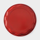 Форма для выпечки Доляна «Ренард. Волнистый круг», 29×4 см, антипригарное покрытие, цвет красный - Фото 5