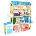 Кукольный домик «Лира», (28 предметов мебели, 2 лестницы, гараж) - Фото 8