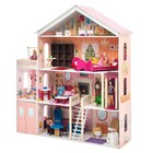 Большой дом для кукол «Мечта» (28 предметов мебели, лифт, лестница, гараж, балкон, качели) - Фото 2