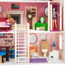 Большой дом для кукол «Мечта» (28 предметов мебели, лифт, лестница, гараж, балкон, качели) - Фото 4