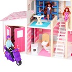 Деревянный дом для кукол «Нежность», (28 предметов мебели, 2 лестницы, гараж) - Фото 16