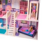 Домик кукольный деревянный Paremo «Фантазия», четырёхэтажный, с мебелью, с гаражом, со светом и звуком - Фото 5