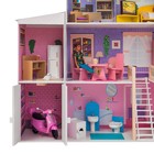 Домик кукольный деревянный Paremo «Фантазия», четырёхэтажный, с мебелью, с гаражом, со светом и звуком - Фото 6