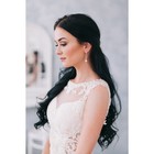 Серьги «Элегантность жемчуга», розовое золочение, цвет белый - Фото 2