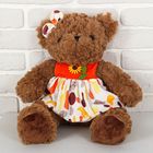 Мягкая игрушка "Медведь в платье с цветком", МИКС - Фото 2