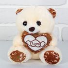 Мягкая игрушка "Медведь с сердцем", МИКС - Фото 2