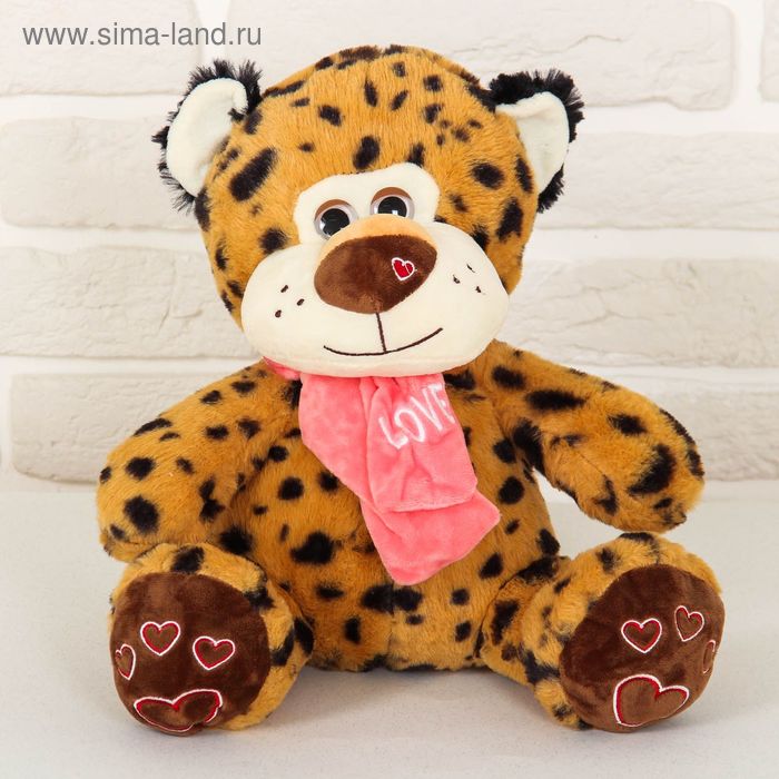 Мягкая игрушка "Леопард с шарфом", МИКС - Фото 1