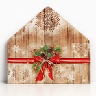 Конверт для денег «Новогодний подарок», глиттер, 16.5×8 см - Фото 2