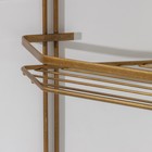 Полка угловая 5-ти ярусная Modern, 20×28×87 см, цвет бронза - Фото 4